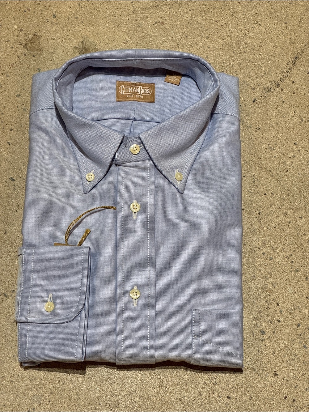 Gitman Bros Light Blue Oxford Button-Down Shirt